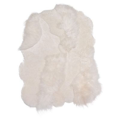 Vloerkleed van schapenvacht gelaagd - vacht kleed - design vloerkleed - schapenvacht vloerkleed