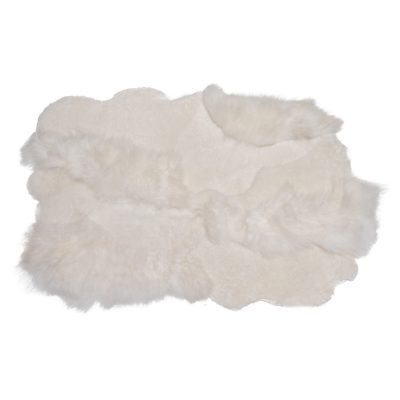 vloerkleed witte schapenvacht - vacht kleed - design vloerkleed - schapenvacht vloerkleed